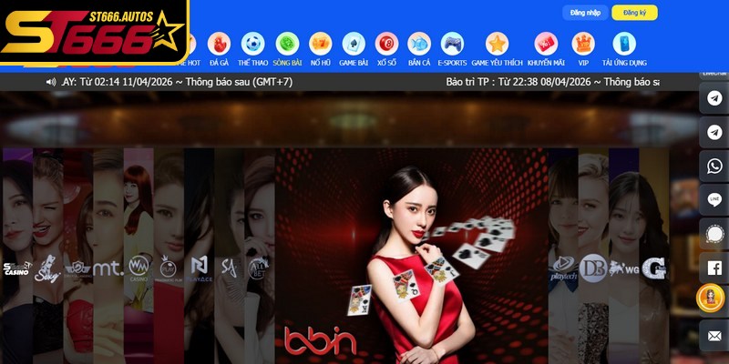 Casino ST666 là điểm đến lý tưởng cho những tín đồ cá cược trực tuyến