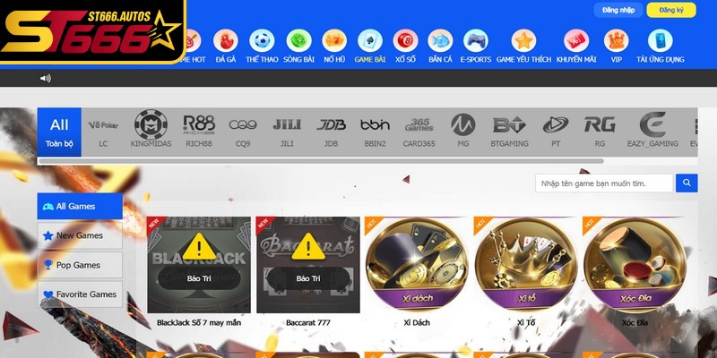 Kho game cá cược không thể bỏ lỡ tại nhà cái ST666