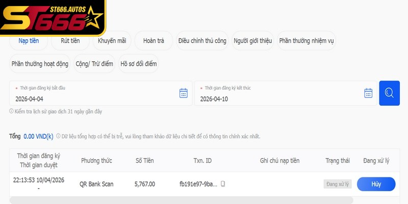 Tuân thủ lưu ý khi nạp tiền ST666 giúp yên tâm trải nghiệm các trò chơi đỉnh cao