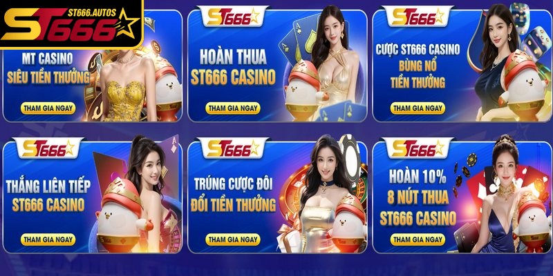 Bảng tổng hợp các sự kiện ưu đãi ST666 hấp dẫn dành cho mọi đối tượng hội viên